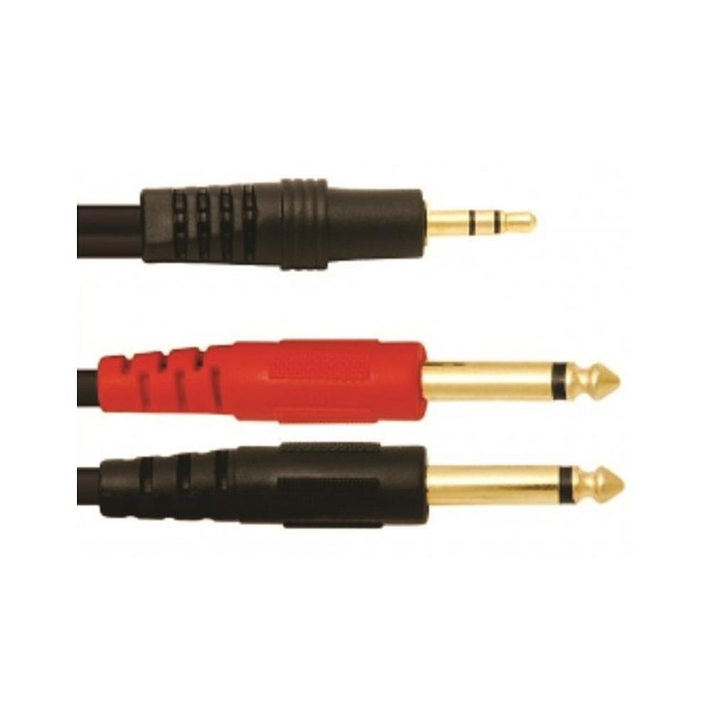 Foto 2 pulgar | Cable de Audio Estéreo Dorado de Alta Calidad 3.5 mm a 6.3 mm con OFC  1.8m