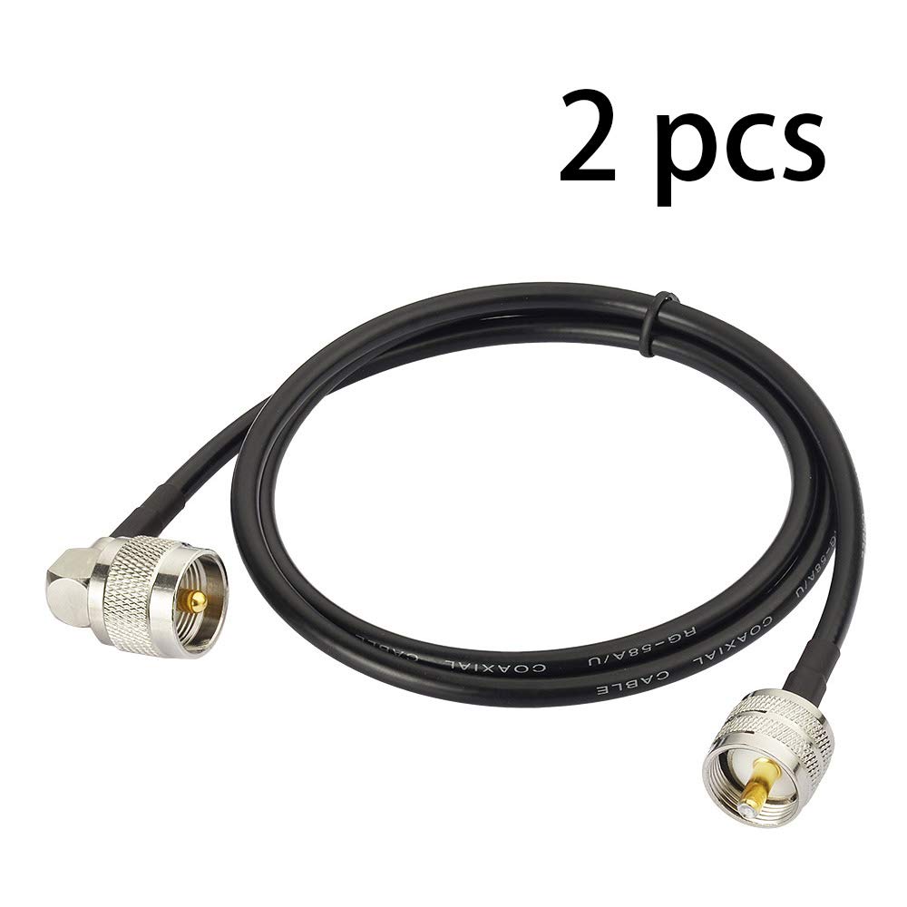 Foto 5 pulgar | Cable Coaxial Superbat Pl-259 Uhf Macho A Macho De 100 Cm, Paquete De 2 - Venta Internacional.