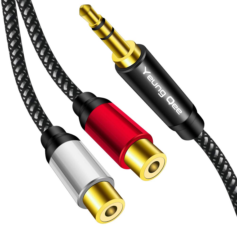 Foto 2 pulgar | Cable Yeung Qee De 3,5 Mm Macho A 2 Conectores Rca Hembra De 3 M - Venta Internacional.