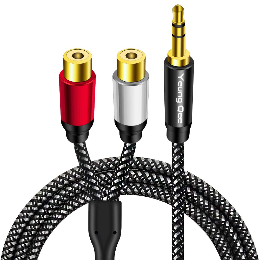 Foto 3 pulgar | Cable Yeung Qee De 3,5 Mm Macho A 2 Conectores Rca Hembra De 3 M - Venta Internacional.