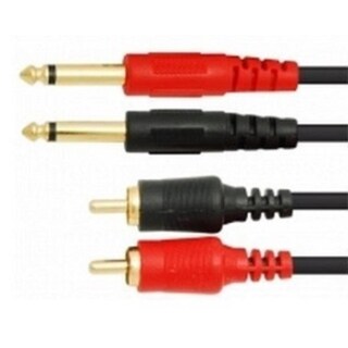 Foto 2 | Extension 2 Plug Mono 63 Mm a 2 Plug Rca Dorado