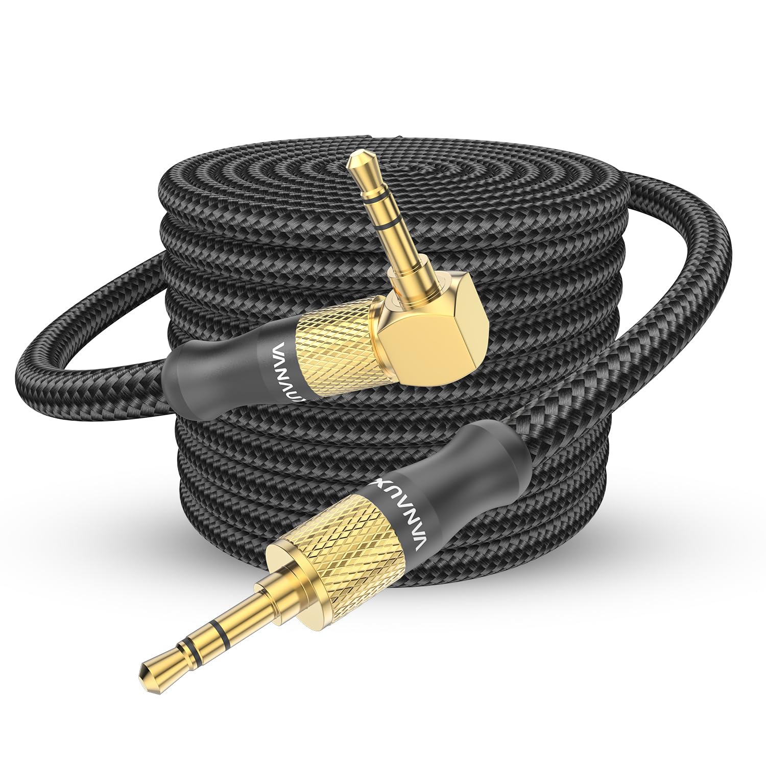Foto 2 pulgar | Cable Auxiliar Vanaux Con Ángulo Recto De 90 Grados, Conector De 3,5 Mm, 8 M - Venta Internacional.