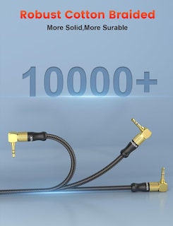 Foto 7 | Cable Auxiliar Vanaux Con Ángulo Recto De 90 Grados, Conector De 3,5 Mm, 8 M - Venta Internacional.