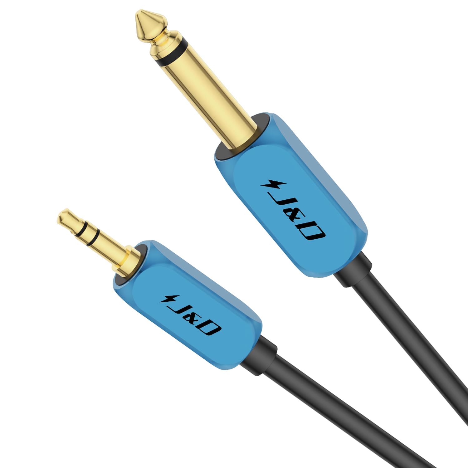 Foto 2 pulgar | Cable J&d, Carcasa De Cobre De Alta Resistencia, 6 Pies, 1/4 Ts A 3,5 Mm Trs - Venta Internacional.