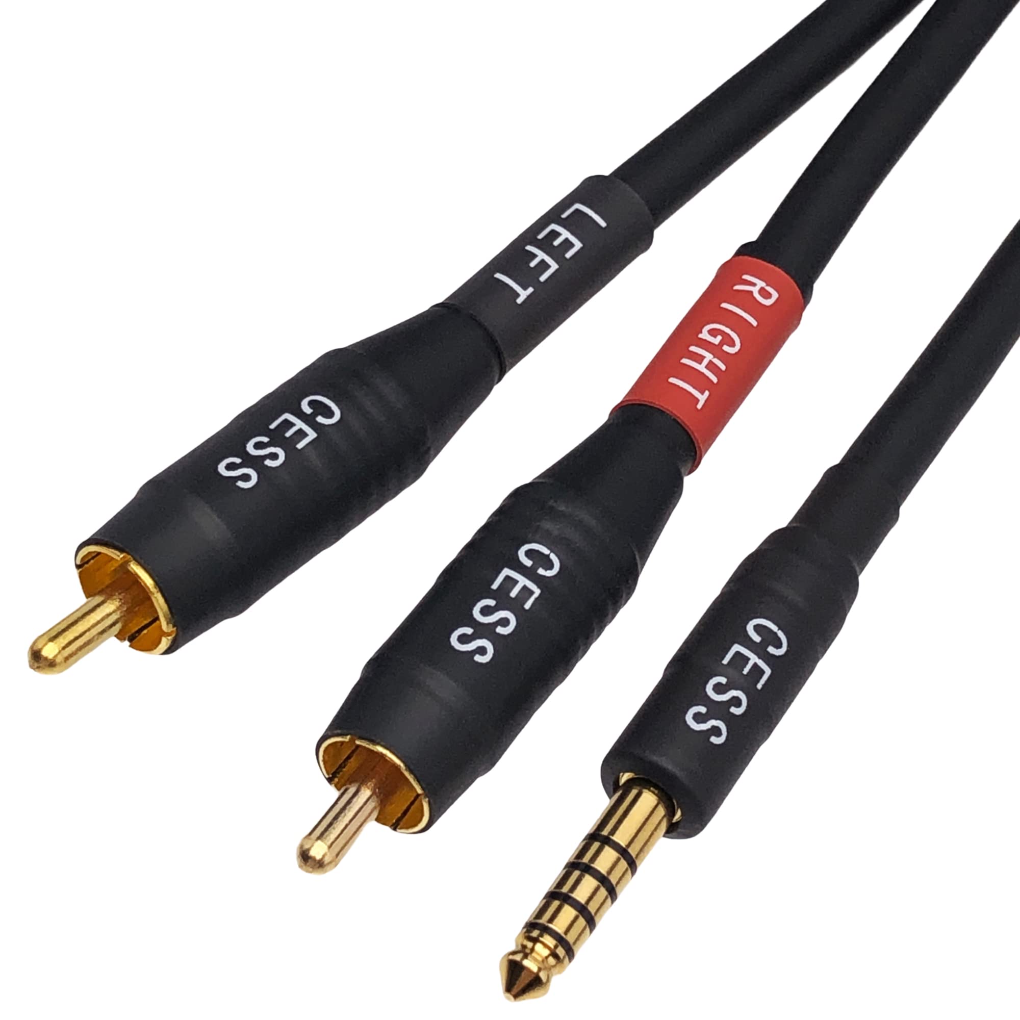 Foto 1 | Cable Cess-262 Negro De 4,4 Mm A Auriculares Rca/mp3/dac De 60 Cm - Venta Internacional.