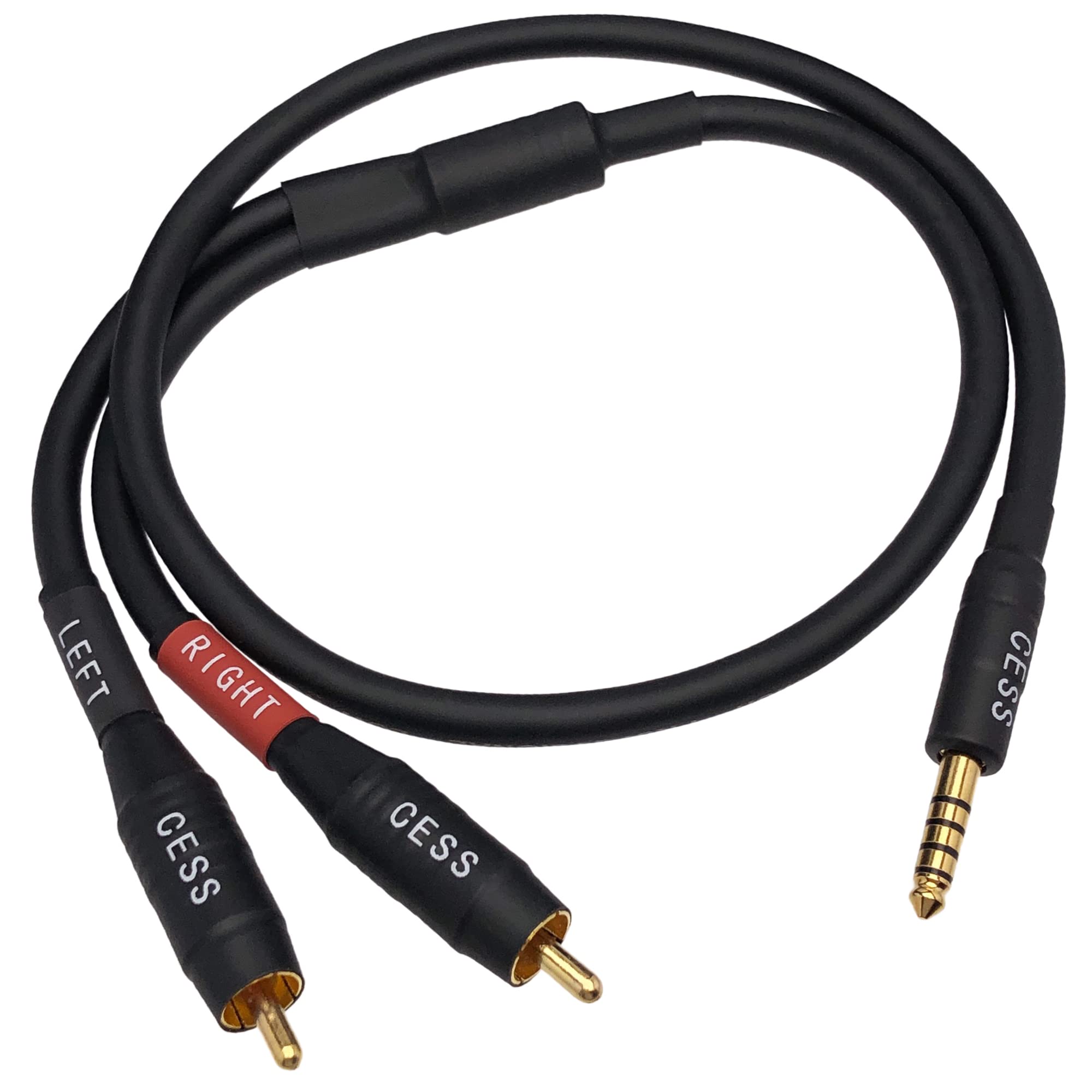 Foto 3 pulgar | Cable Cess-262 Negro De 4,4 Mm A Auriculares Rca/mp3/dac De 60 Cm - Venta Internacional.