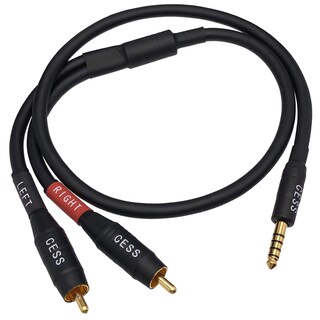 Foto 2 | Cable Cess-262 Negro De 4,4 Mm A Auriculares Rca/mp3/dac De 60 Cm - Venta Internacional.