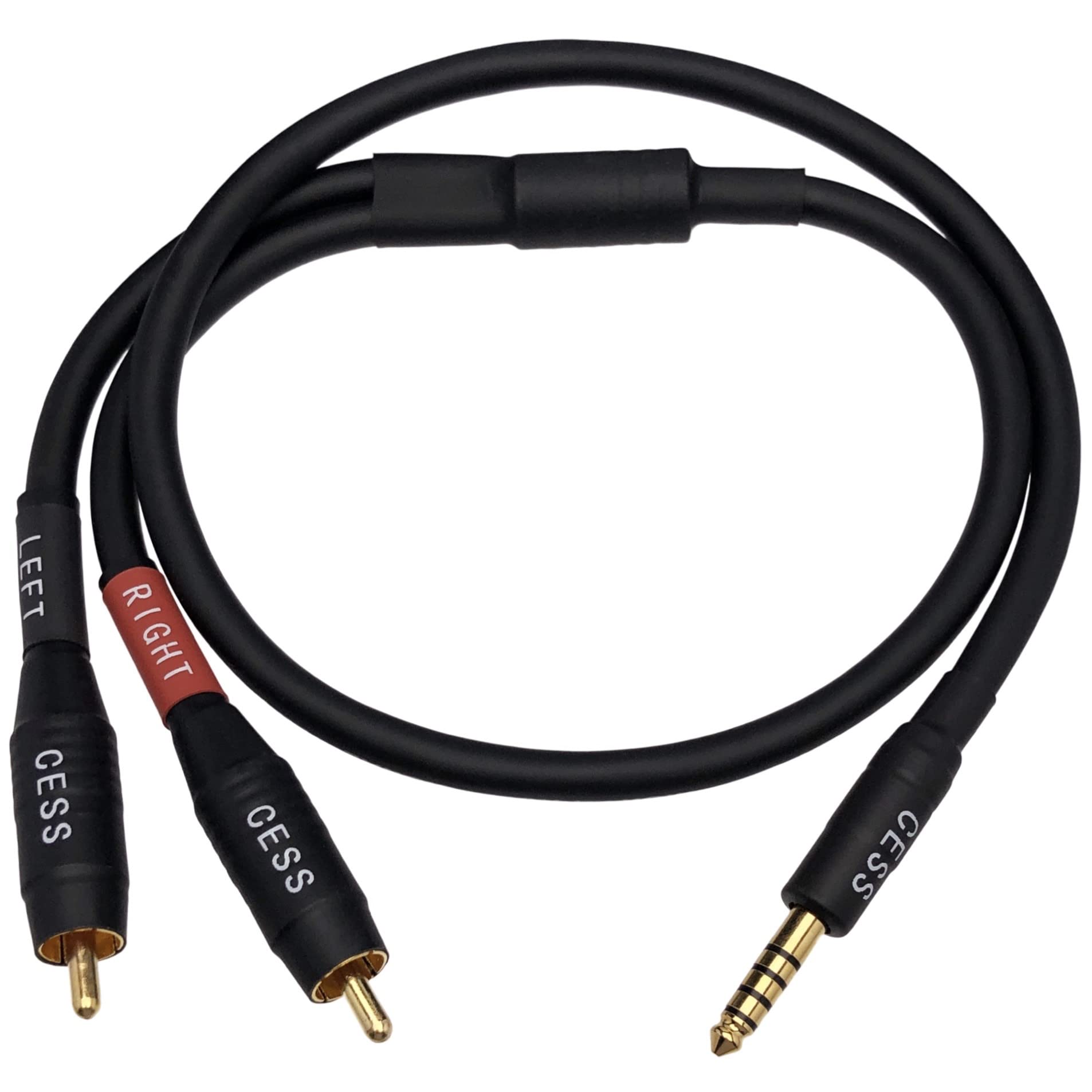 Foto 4 | Cable Cess-262 Negro De 4,4 Mm A Auriculares Rca/mp3/dac De 60 Cm - Venta Internacional.