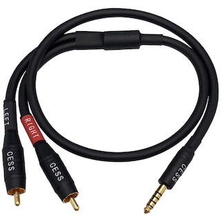 Foto 4 | Cable Cess-262 Negro De 4,4 Mm A Auriculares Rca/mp3/dac De 60 Cm - Venta Internacional.