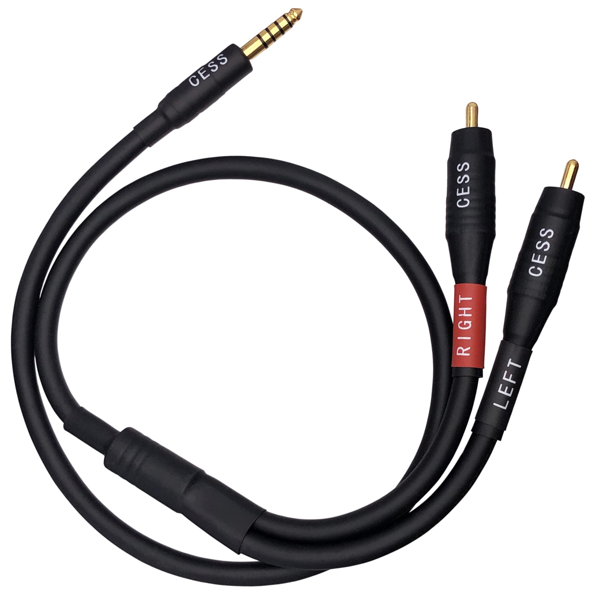 Foto 5 | Cable Cess-262 Negro De 4,4 Mm A Auriculares Rca/mp3/dac De 60 Cm - Venta Internacional.