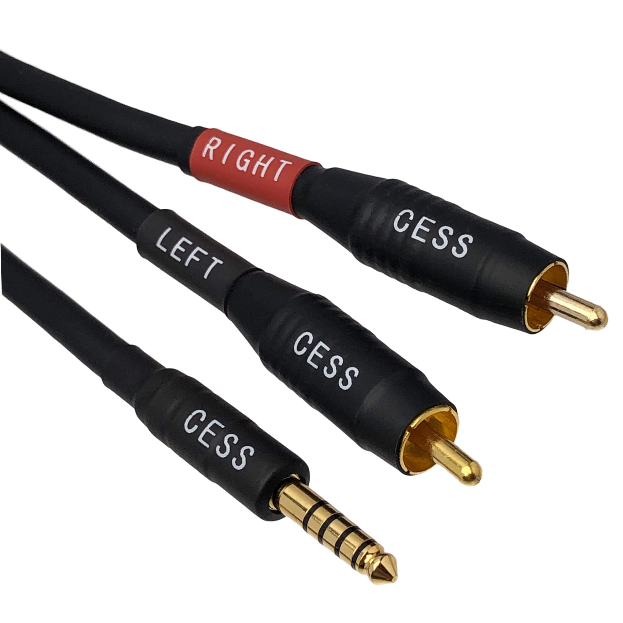 Foto 8 pulgar | Cable Cess-262 Negro De 4,4 Mm A Auriculares Rca/mp3/dac De 60 Cm - Venta Internacional.