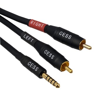 Foto 7 | Cable Cess-262 Negro De 4,4 Mm A Auriculares Rca/mp3/dac De 60 Cm - Venta Internacional.