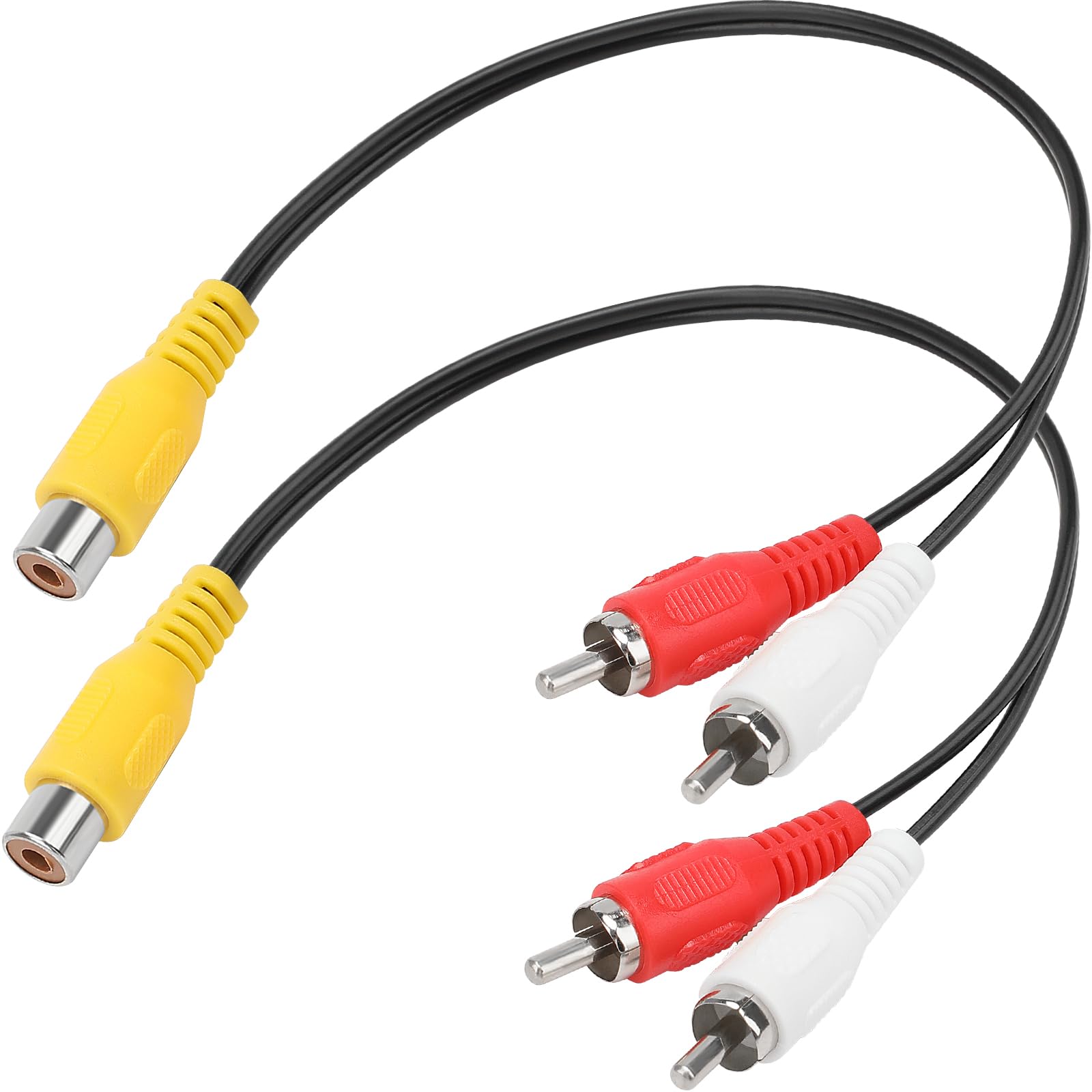 Foto 2 pulgar | Divisor Rca Pasow, 1 Hembra A 2 Machos, Estéreo Para Coche, 10 Cm, Paquete De 2 - Venta Internacional.