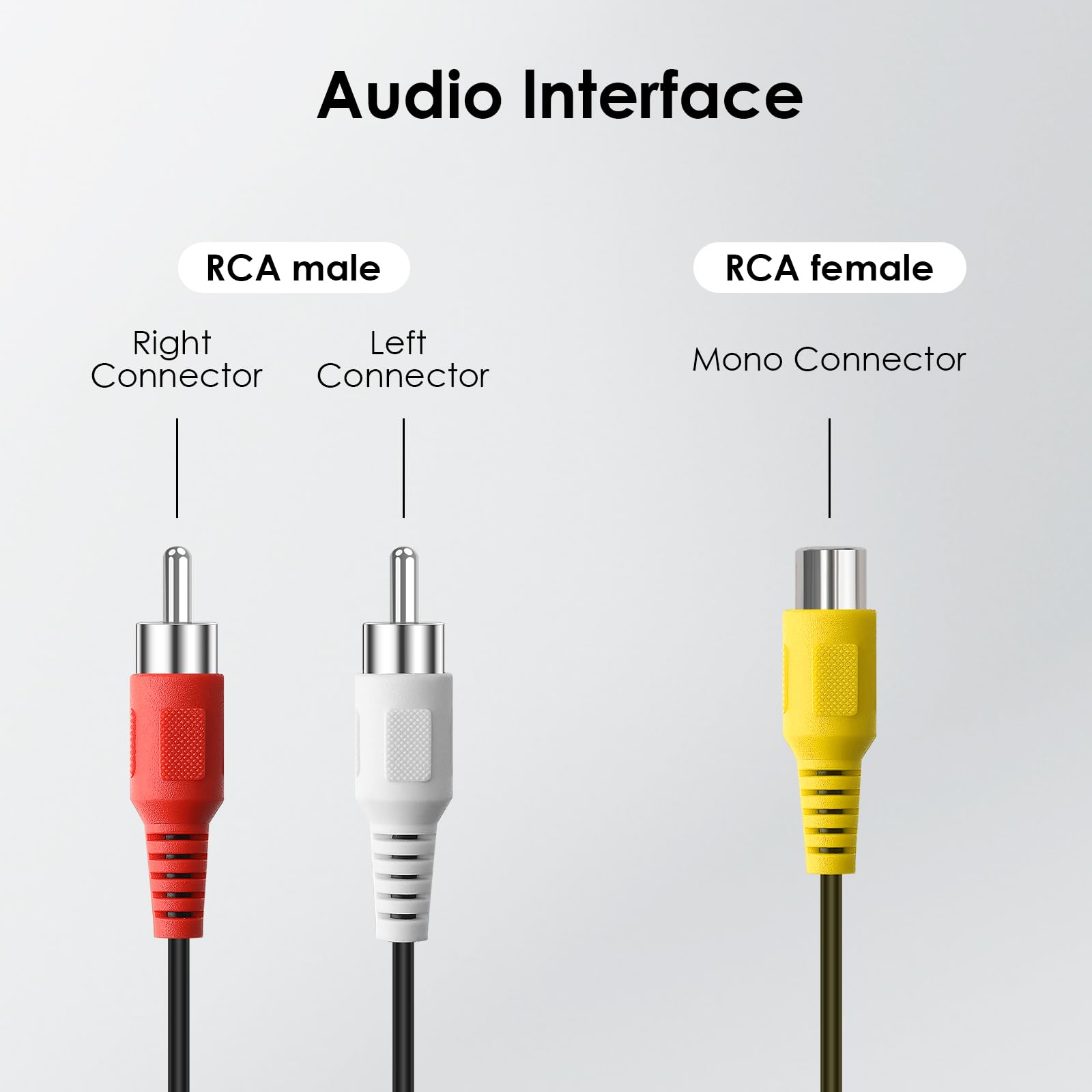 Foto 4 pulgar | Divisor Rca Pasow, 1 Hembra A 2 Machos, Estéreo Para Coche, 10 Cm, Paquete De 2 - Venta Internacional.