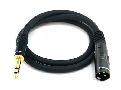 Foto 1 | Cable Monoprice Xlr Macho A Trs Macho De 1/4 Pulgadas, 16 Awg, 1 M, Negro - Venta Internacional.