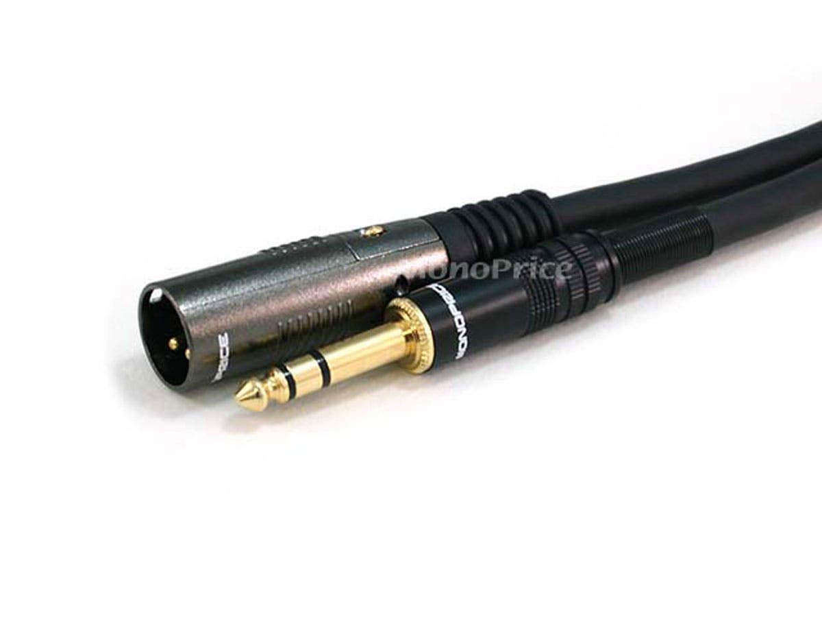Foto 3 pulgar | Cable Monoprice Xlr Macho A Trs Macho De 1/4 Pulgadas, 16 Awg, 1 M, Negro - Venta Internacional.
