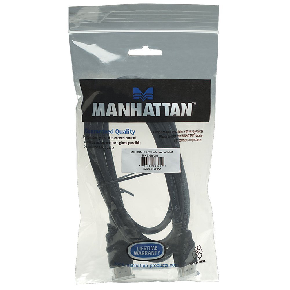 Foto 7 pulgar | Cable Hdmi Manhattan 323215 De Alta Velocidad Con Ethernet De 2 M - Venta Internacional.