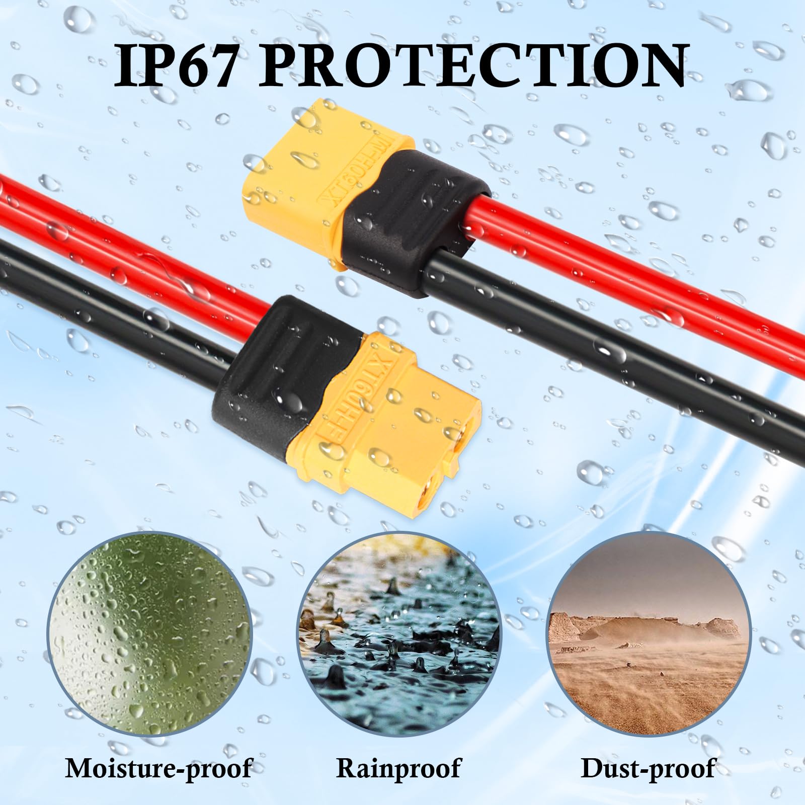 Foto 5 | Cable Mookeerf Xt60, 10 Awg, 9 M, Xt60 A Xt60 - Venta Internacional.