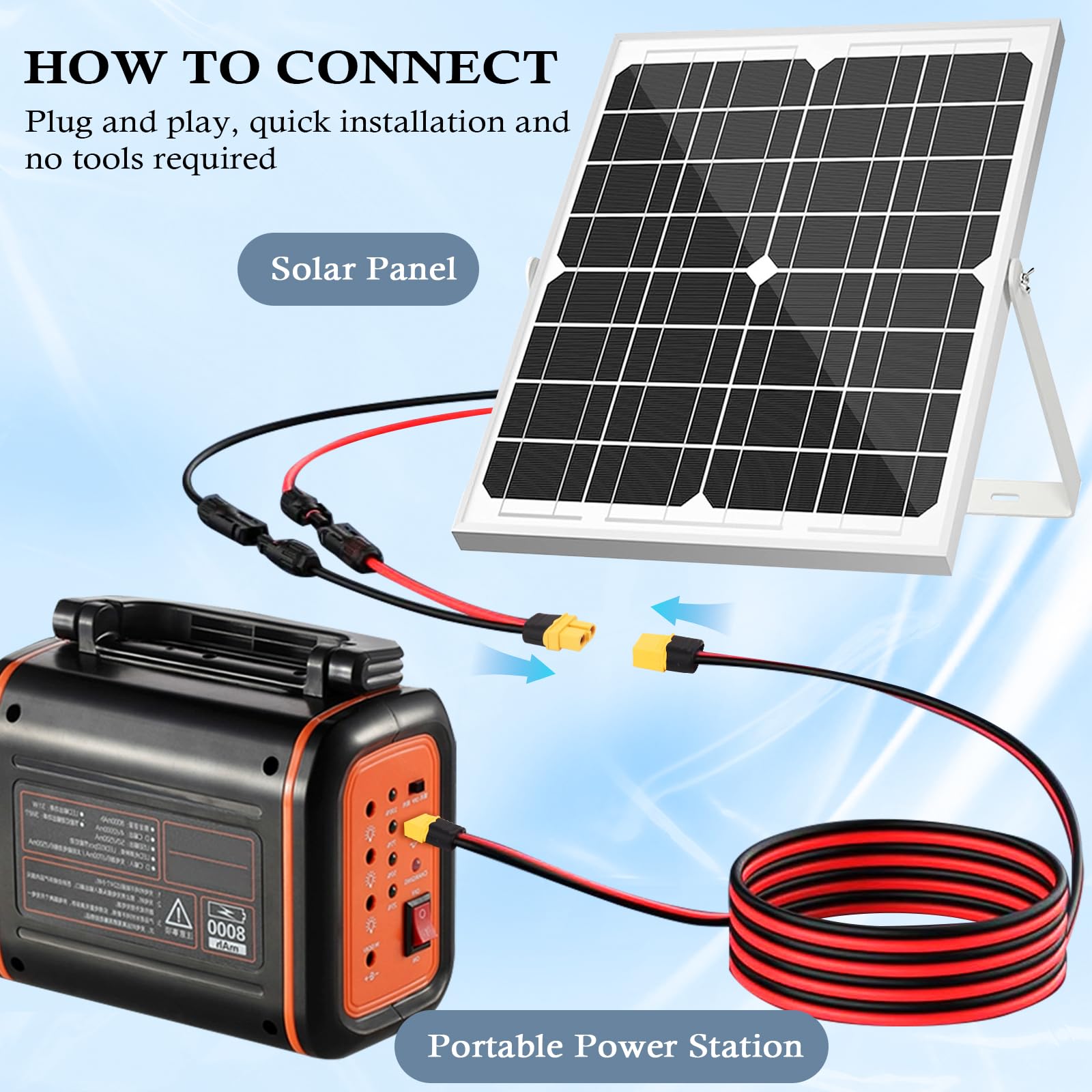 Foto 7 pulgar | Cable Mookeerf Xt60, 10 Awg, 9 M, Xt60 A Xt60 - Venta Internacional.