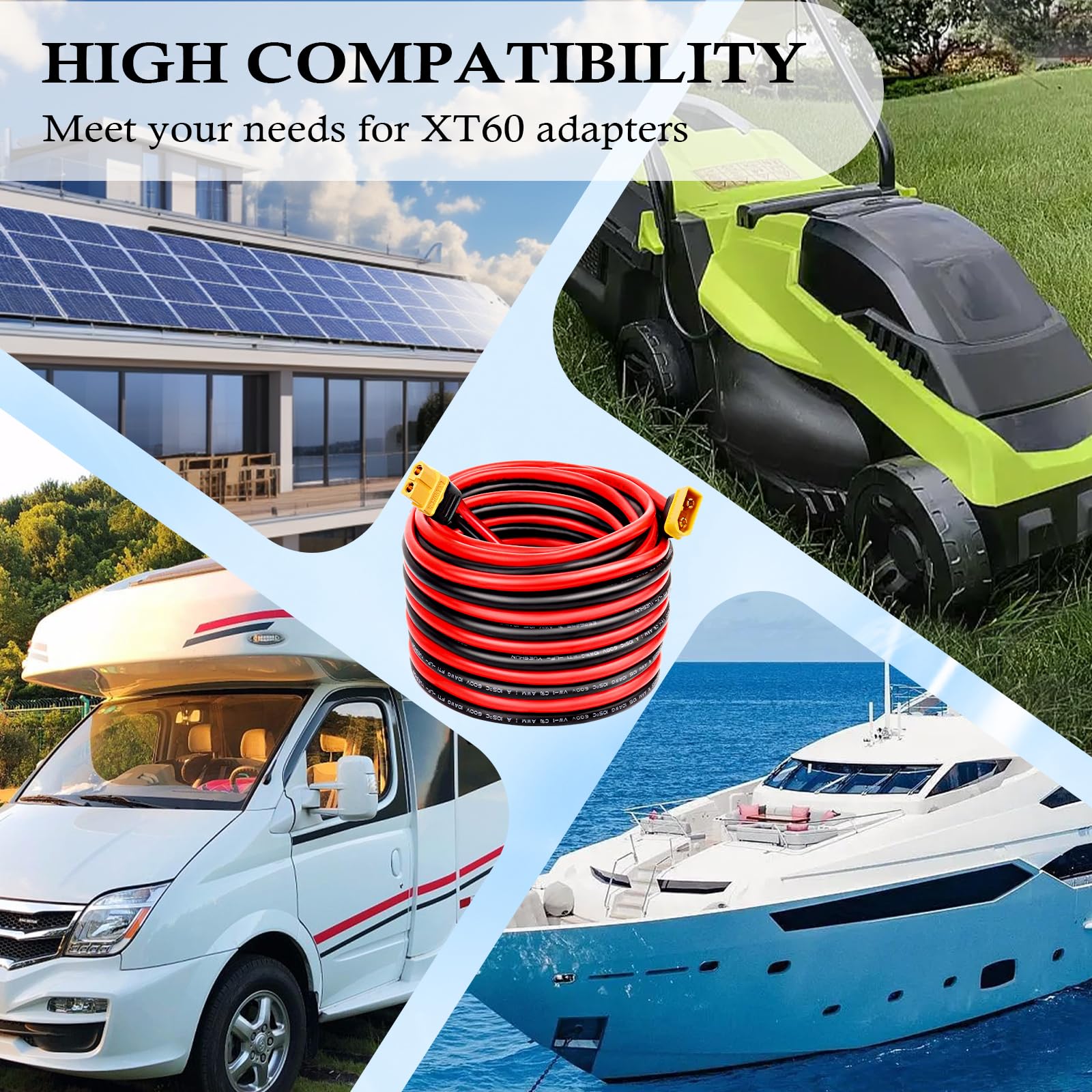 Foto 8 pulgar | Cable Mookeerf Xt60, 10 Awg, 9 M, Xt60 A Xt60 - Venta Internacional.