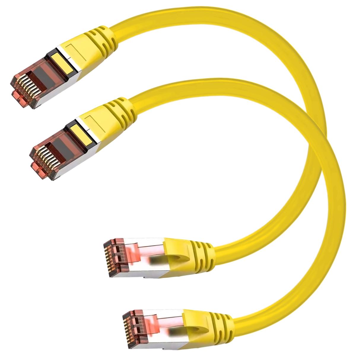 Cables De Red Alta Calidad Mxehy-002 Ventdepot 2 Piezas Amarillo