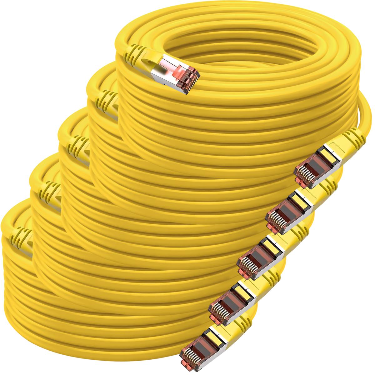 Foto 2 pulgar | Cables De Red Alta Velocidad Mxtlh-005 Ventdepot 5 Piezas Amarillo