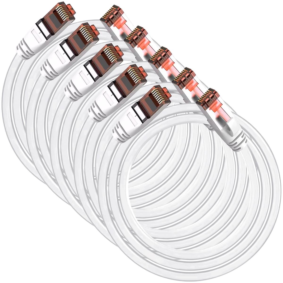 Foto 2 pulgar | Cable De Red Profesional Mxeri-005 Ventdepot 5 Piezas Blanco