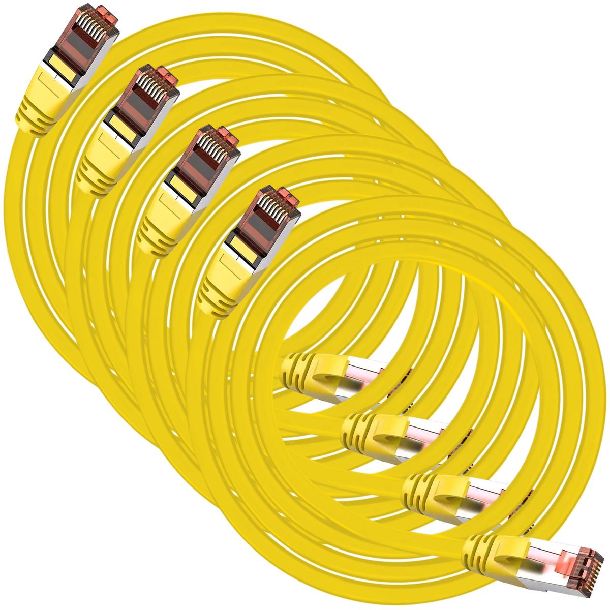 Cables De Internet Computadora Mxeyp-004 Ventdepot 4 Piezas Amarillo