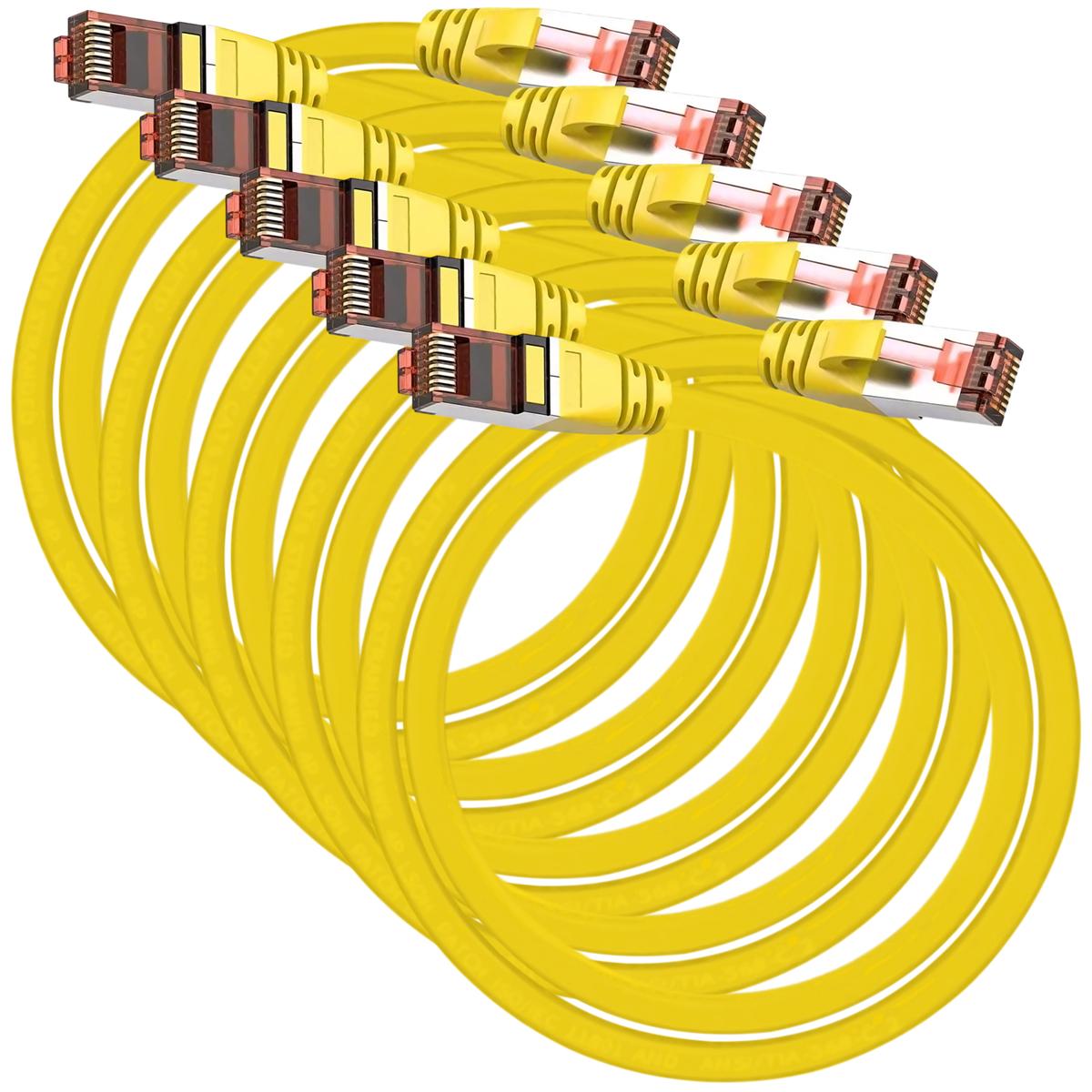 Foto 2 pulgar | Cable De Red Para Interiores Mxeoy-005 Ventdepot 5 Piezas Amarillo