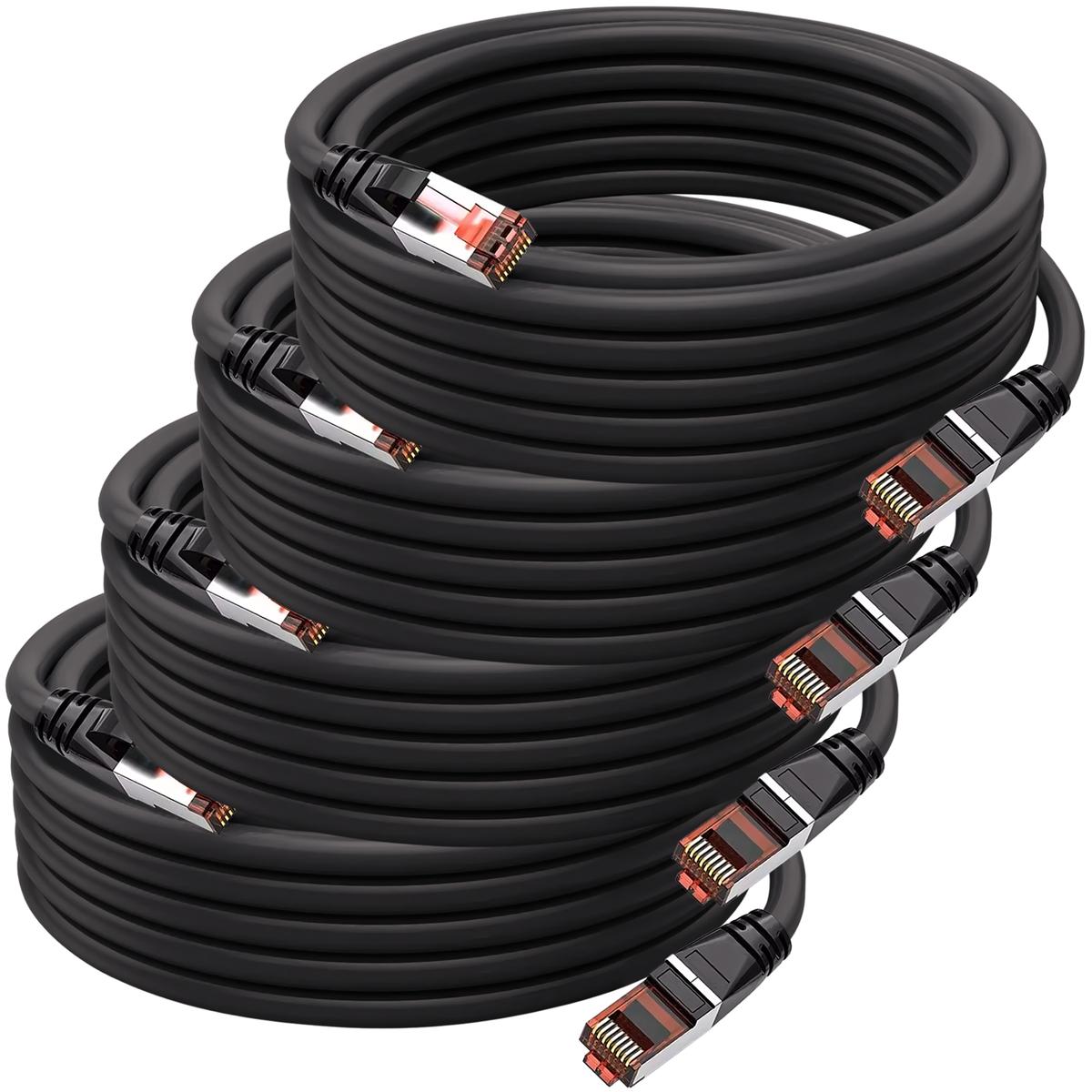 Foto 3 pulgar | Cable Ethernet Doble Blindaje Mxeba-004 Ventdepot 4 Piezas Negro