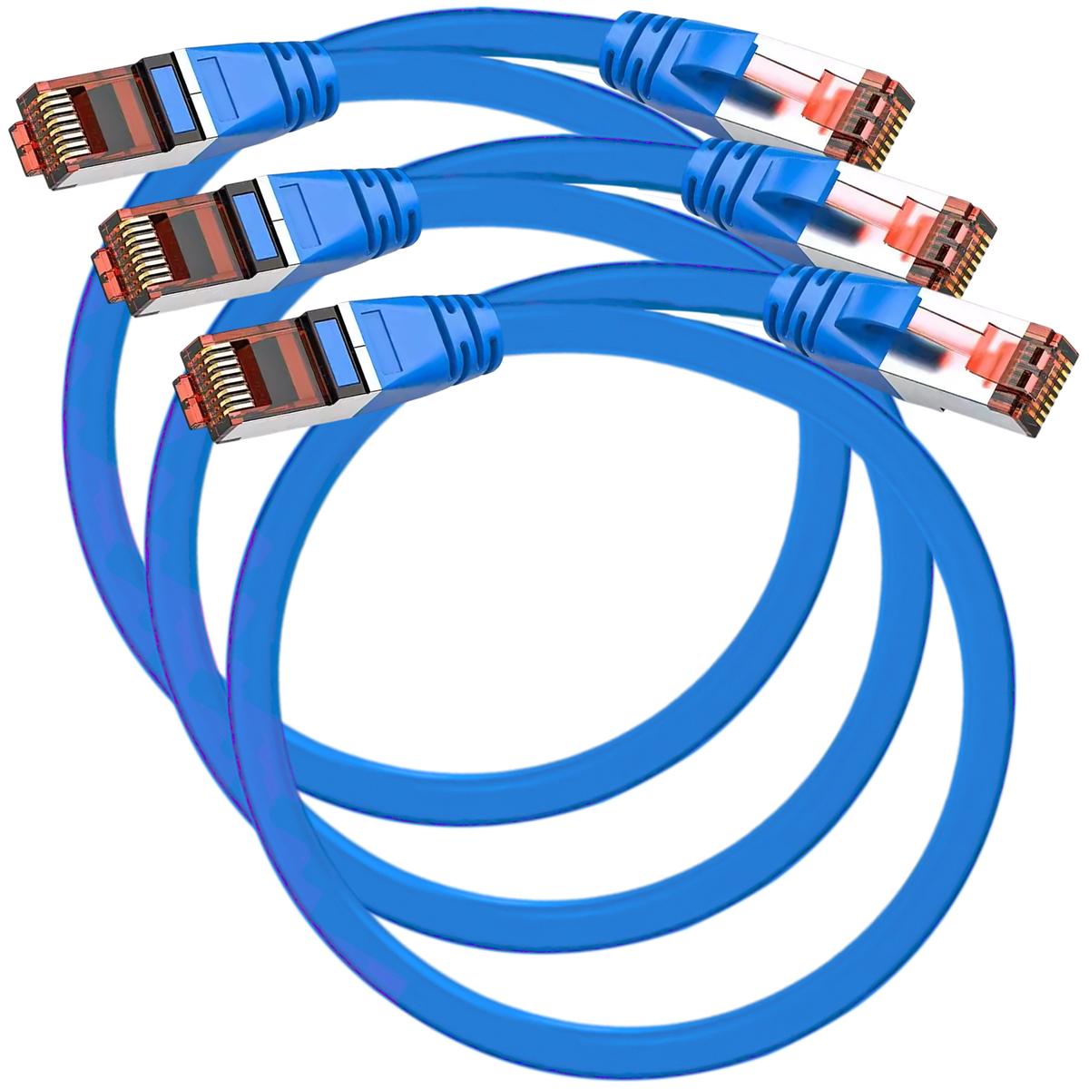 Cable Red Lan Mxepu-003 Ventdepot 3 Piezas Azul