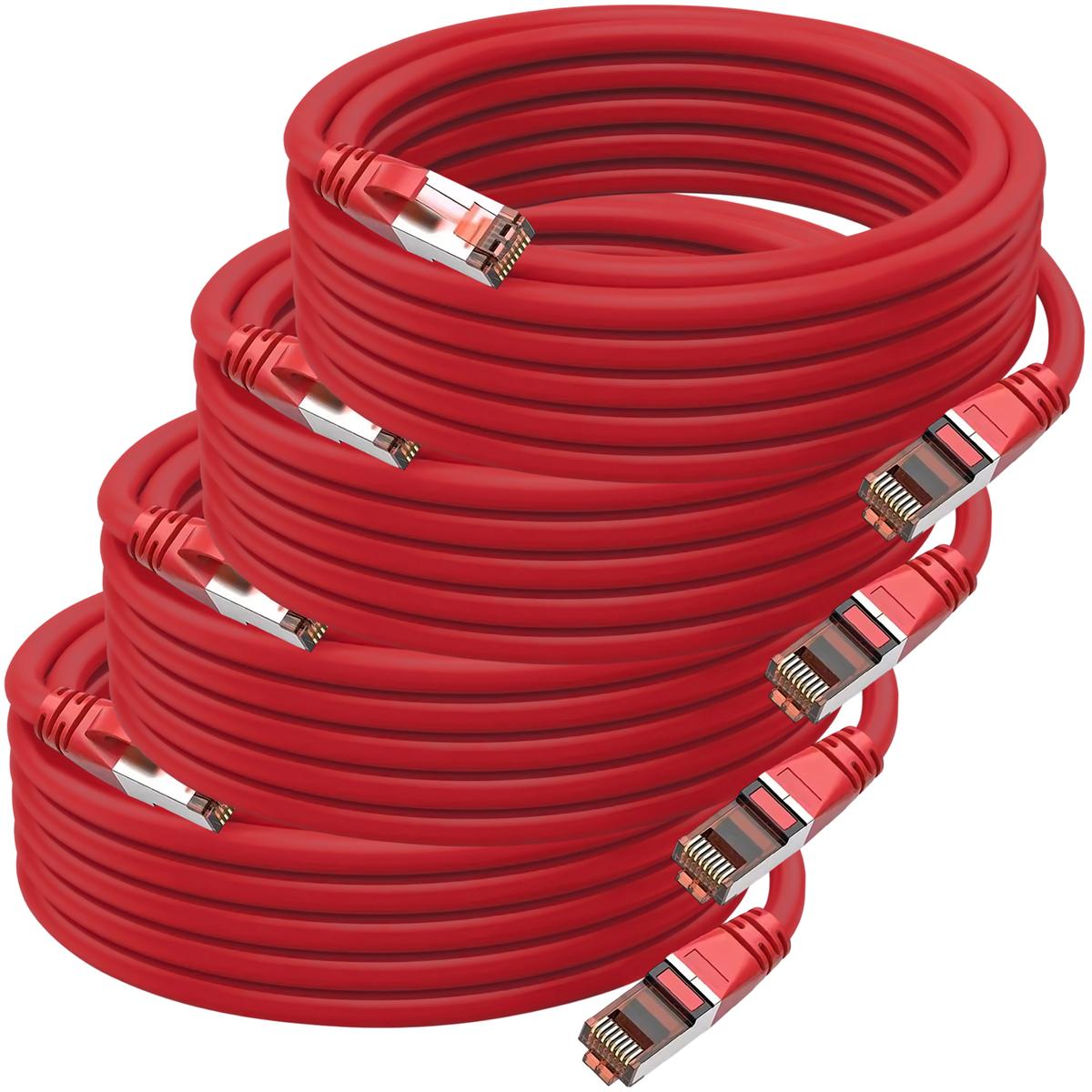 Foto 2 pulgar | Cables Internet Energía Y Datos Mxhrt-004 Ventdepot 4 Piezas Rojo