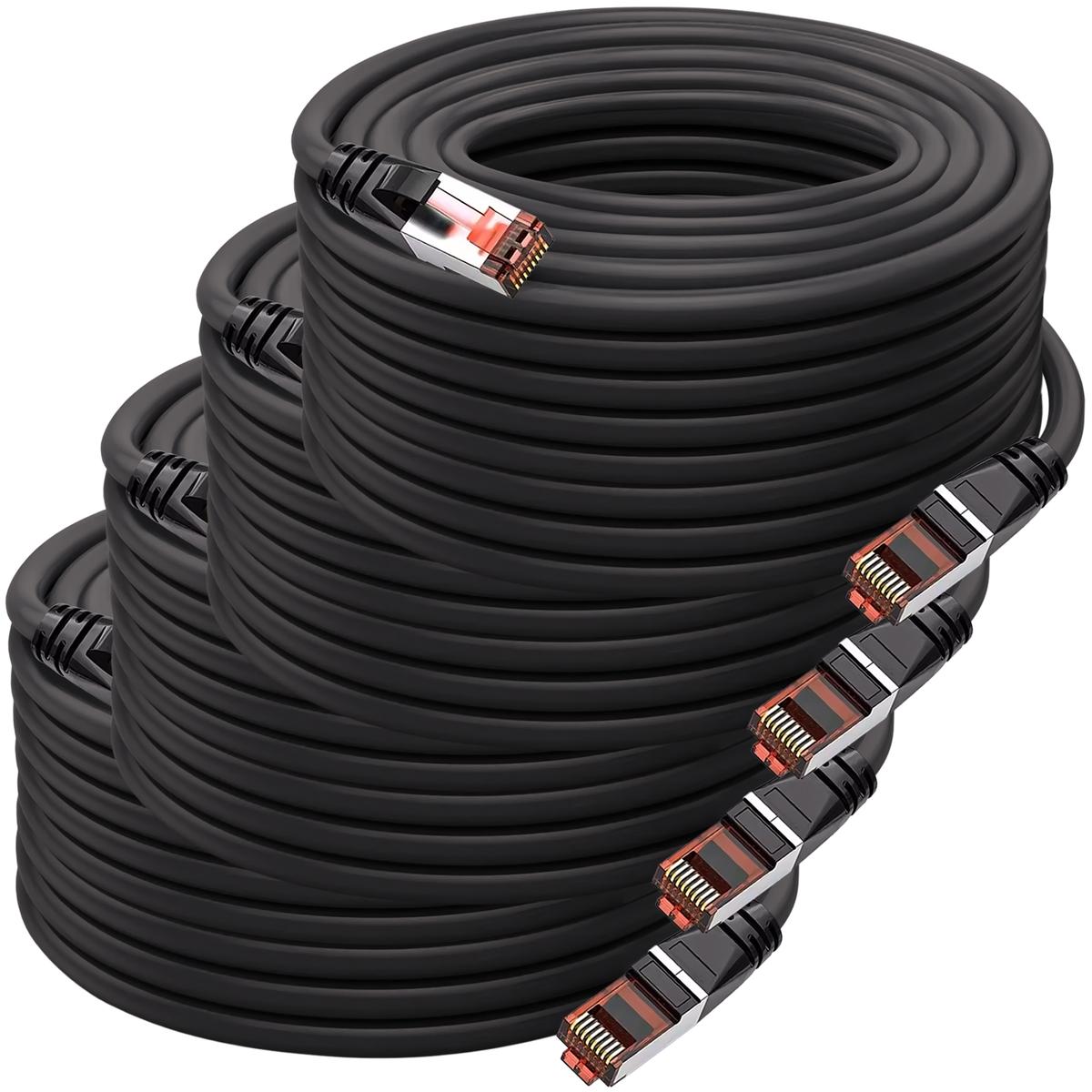 Foto 2 pulgar | Cables De Red Uso Doméstico Mxekh-004 Ventdepot 4 Piezas Negro