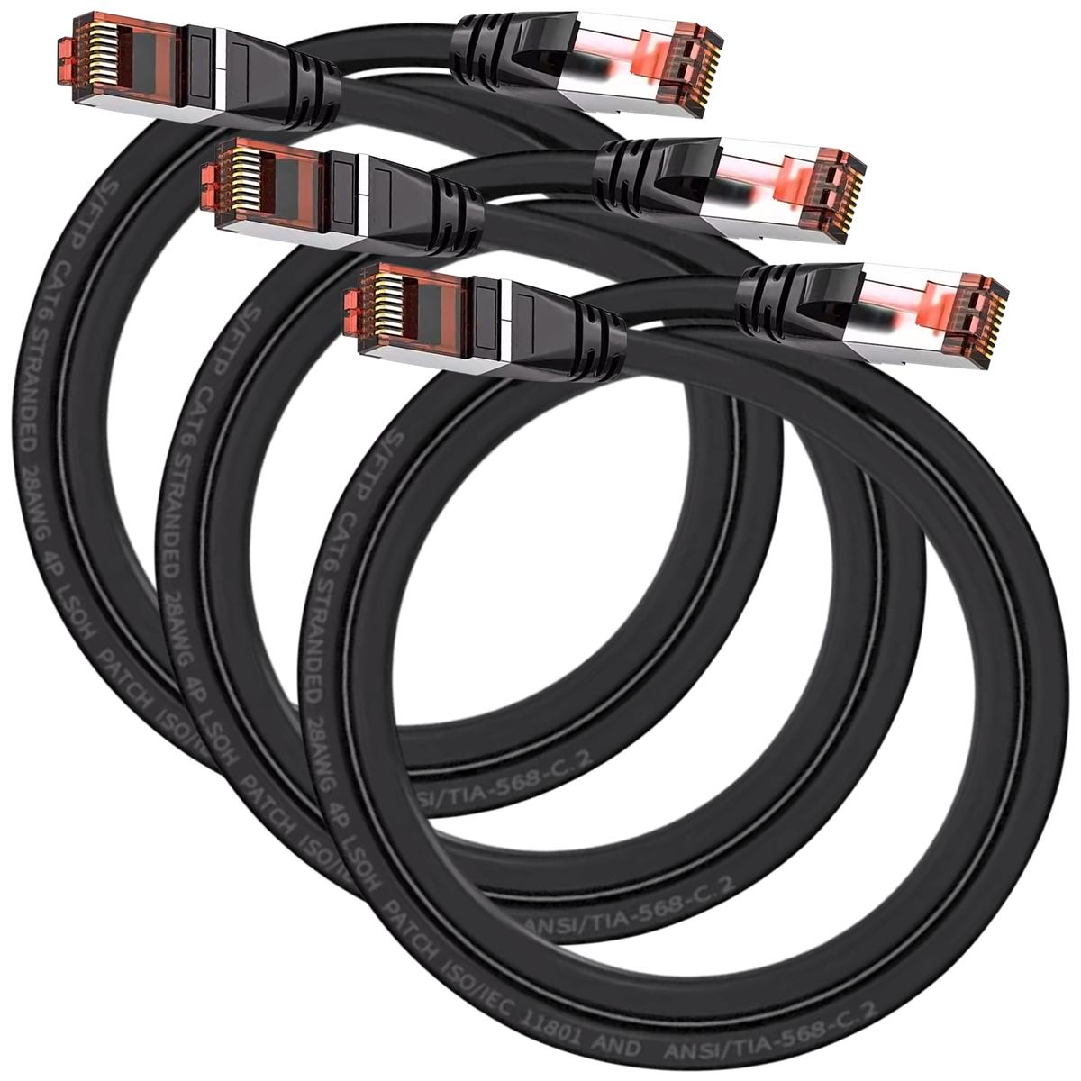 Cables Internet Mxepk-003 Ventdepot 3 Piezas Negro