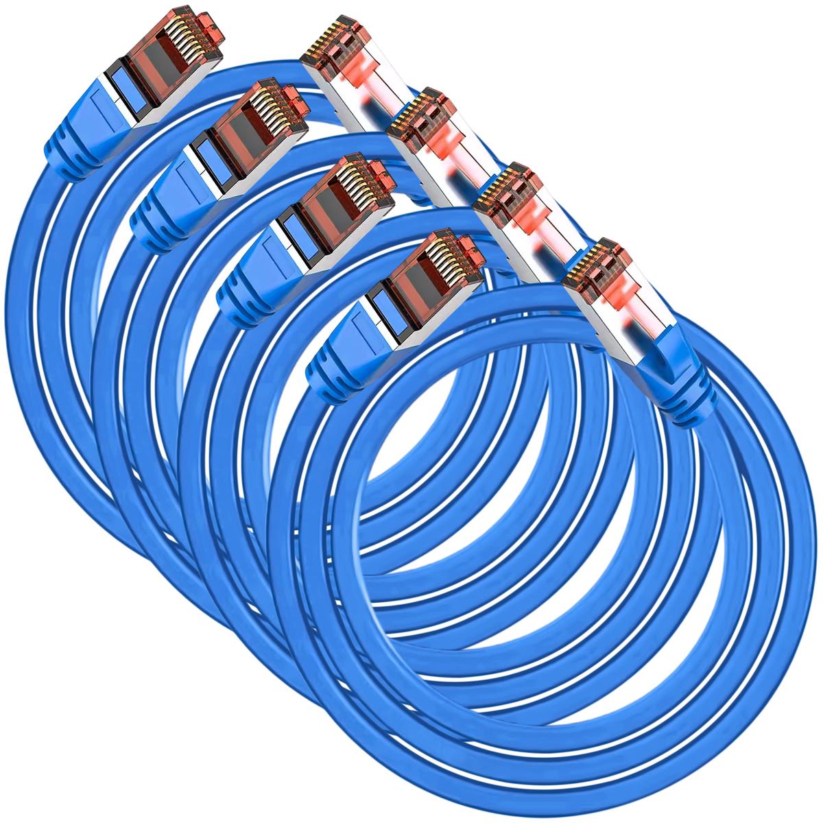 Cables Ethernet Mxeou-004 Ventdepot 4 Piezas Azul