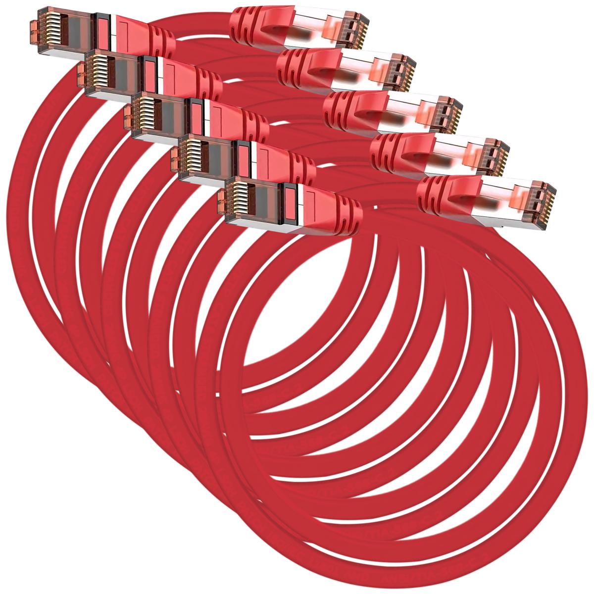 Cables Internet Mxeod-005 Ventdepot 5 Piezas Rojo