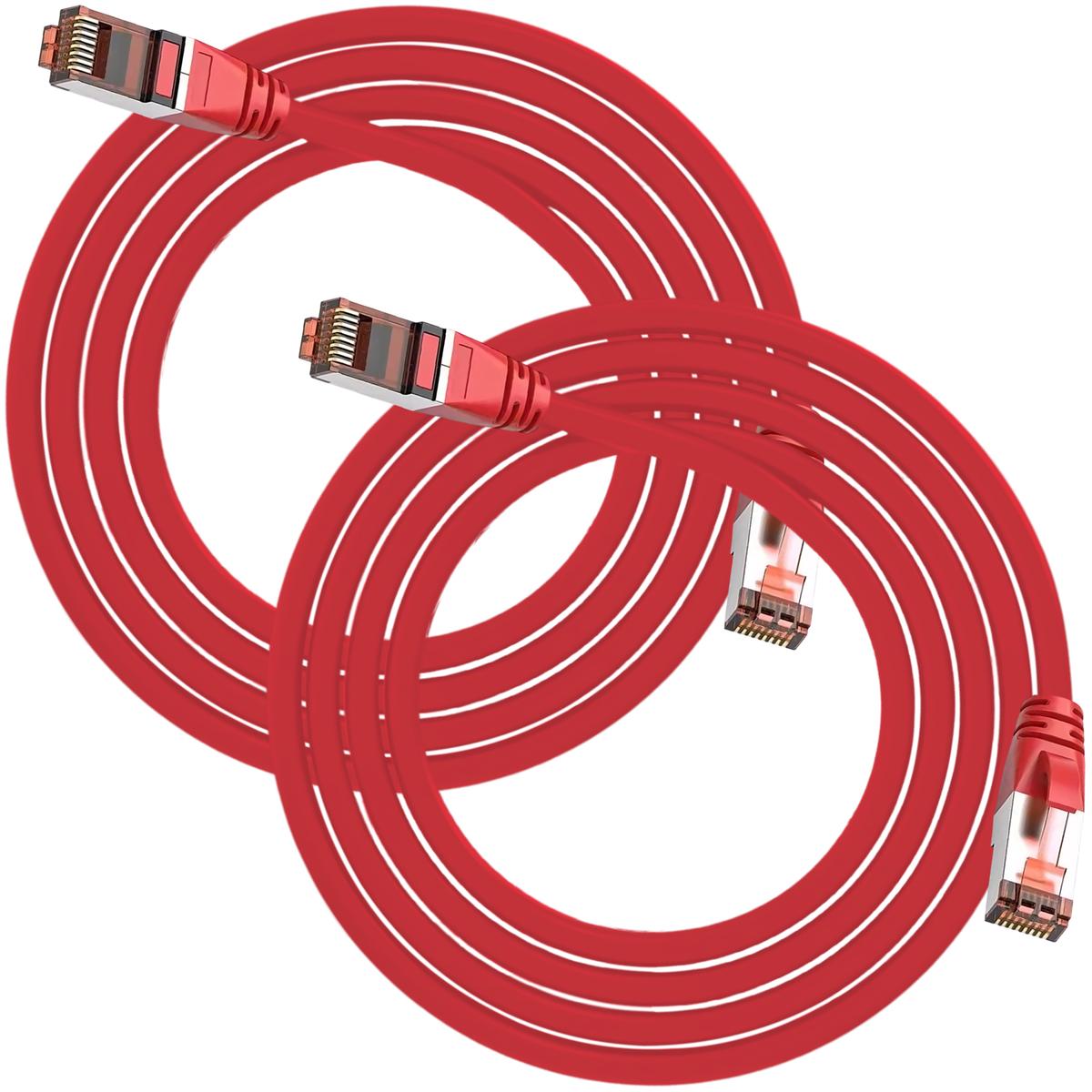 Foto 3 pulgar | Cable De Red Rj45 Mxtdr-002 Ventdepot 2 Piezas Rojo