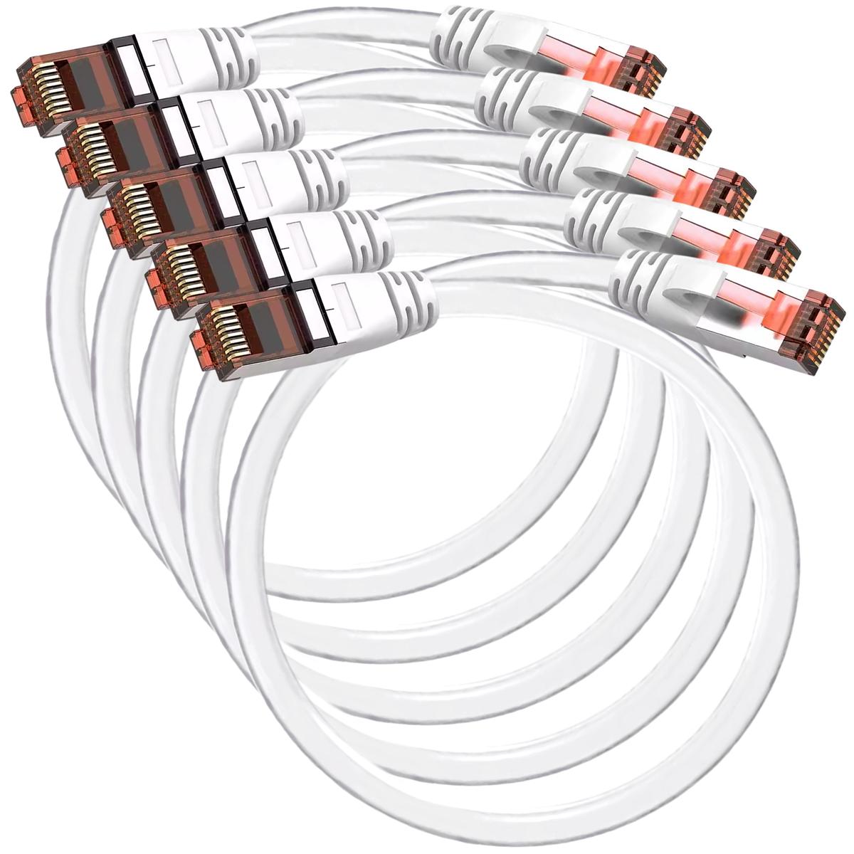Cable Red Poe Mxehi-005 Ventdepot 5 Piezas Blanco