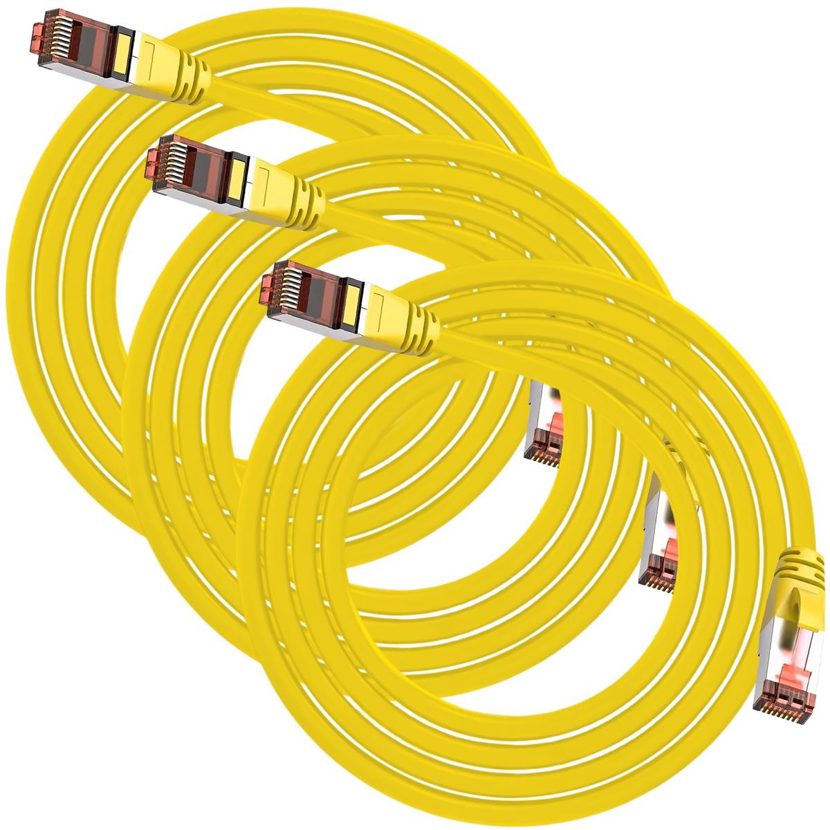 Foto 2 pulgar | Cable De Red Para Interiores Mxewo-003 Ventdepot 3 Piezas Amarillo