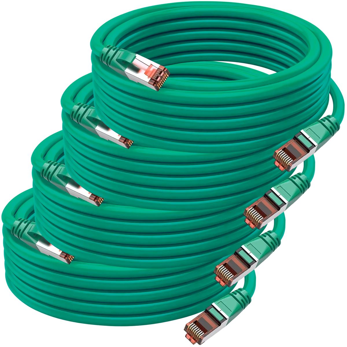 Foto 2 pulgar | Cables Ethernet Pines Chapa Oro Mxteg-004 Ventdepot 4 Piezas Verde