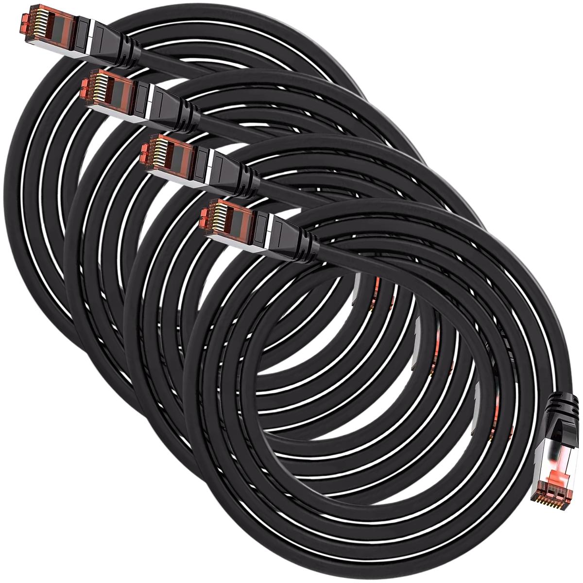 Cables De Red Mxebp-004 Ventdepot 4 Piezas Negro