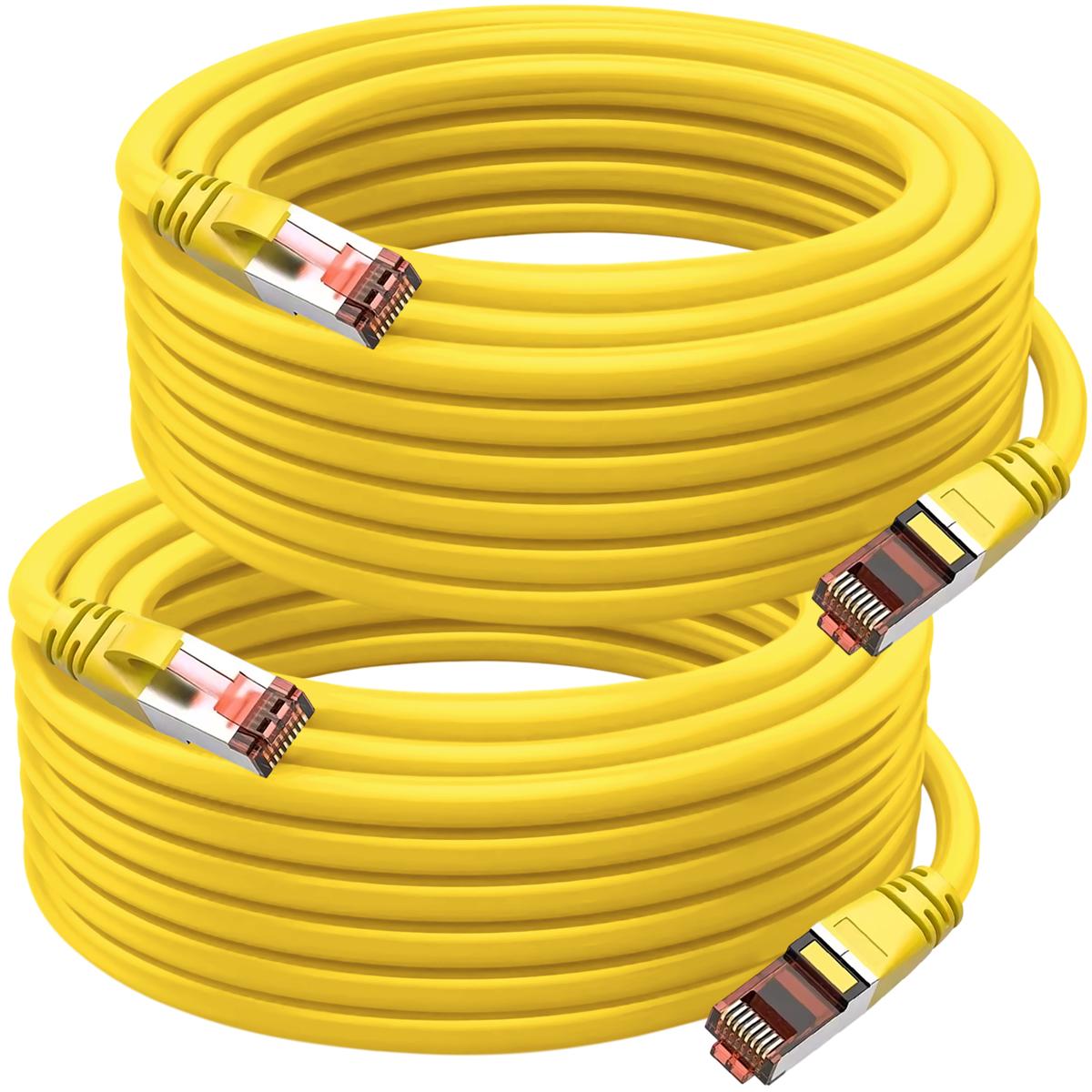 Foto 2 pulgar | Cables De Red Alta Capacidad Mxtyh-002 Ventdepot 2 Piezas Amarillo
