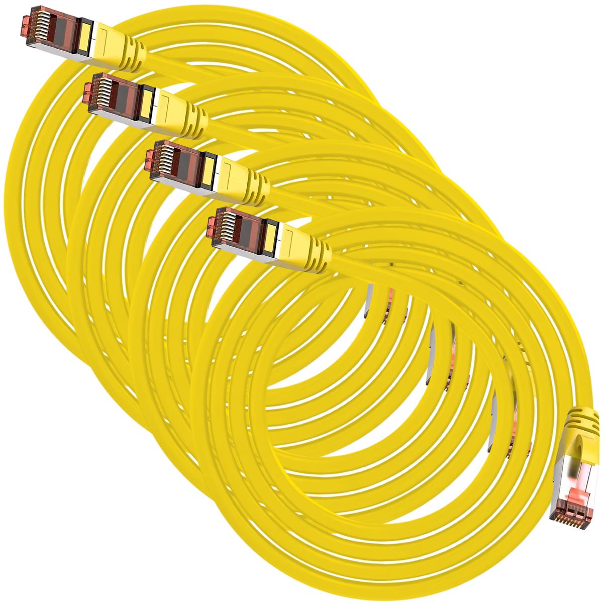 Foto 1 | Cable De Red Fácil Instalación Mxewo-004 Ventdepot 4 Piezas Amarillo