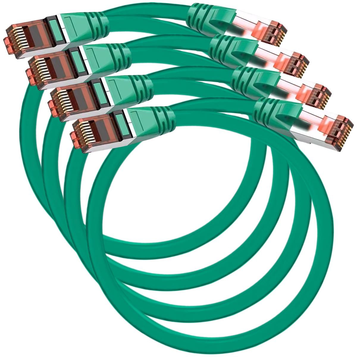 Foto 2 pulgar | Cable Ethernet Doble Blindaje Mxepn-004 Ventdepot 4 Piezas Verde