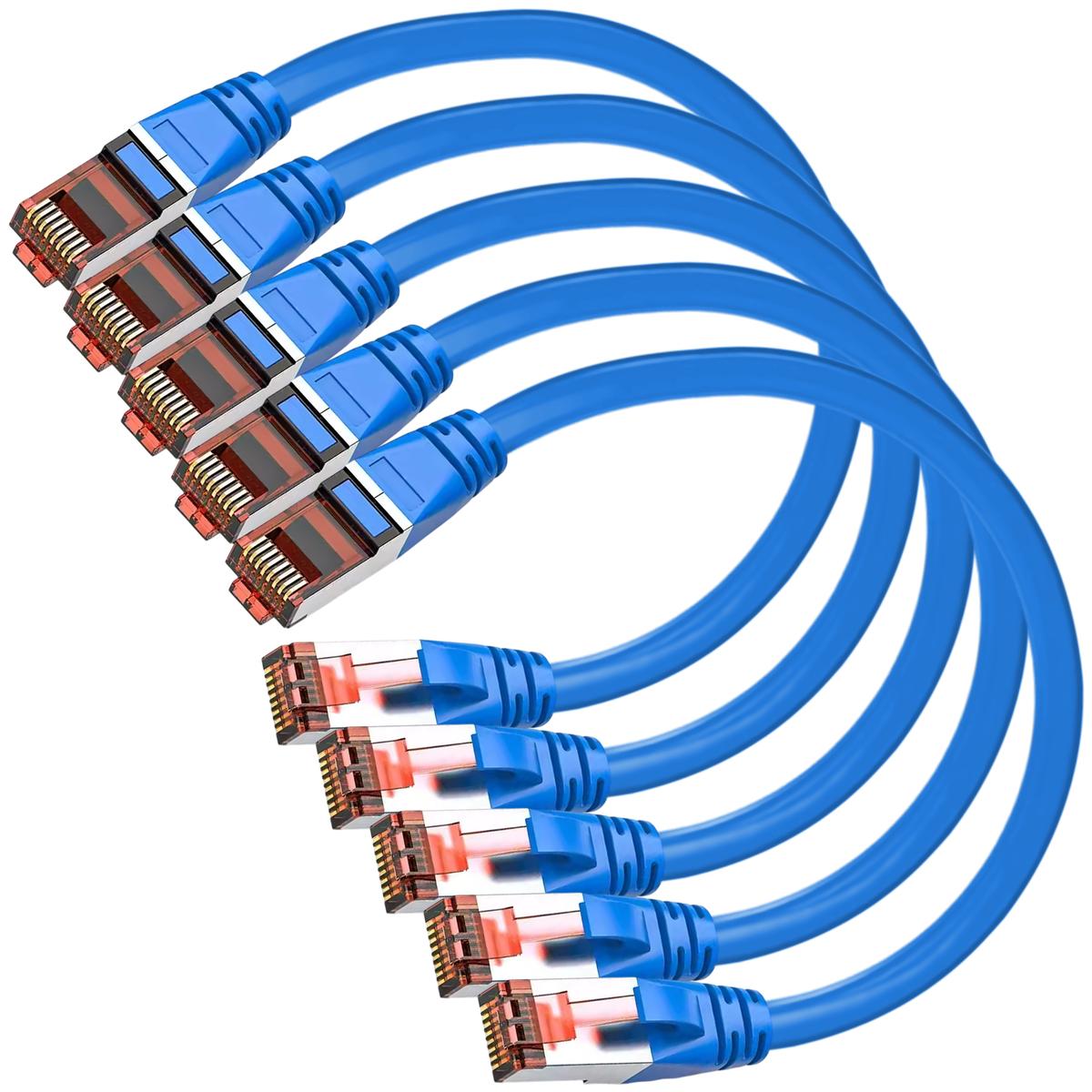 Cables Ethernet Mxehu-005 Ventdepot 5 Piezas Azul