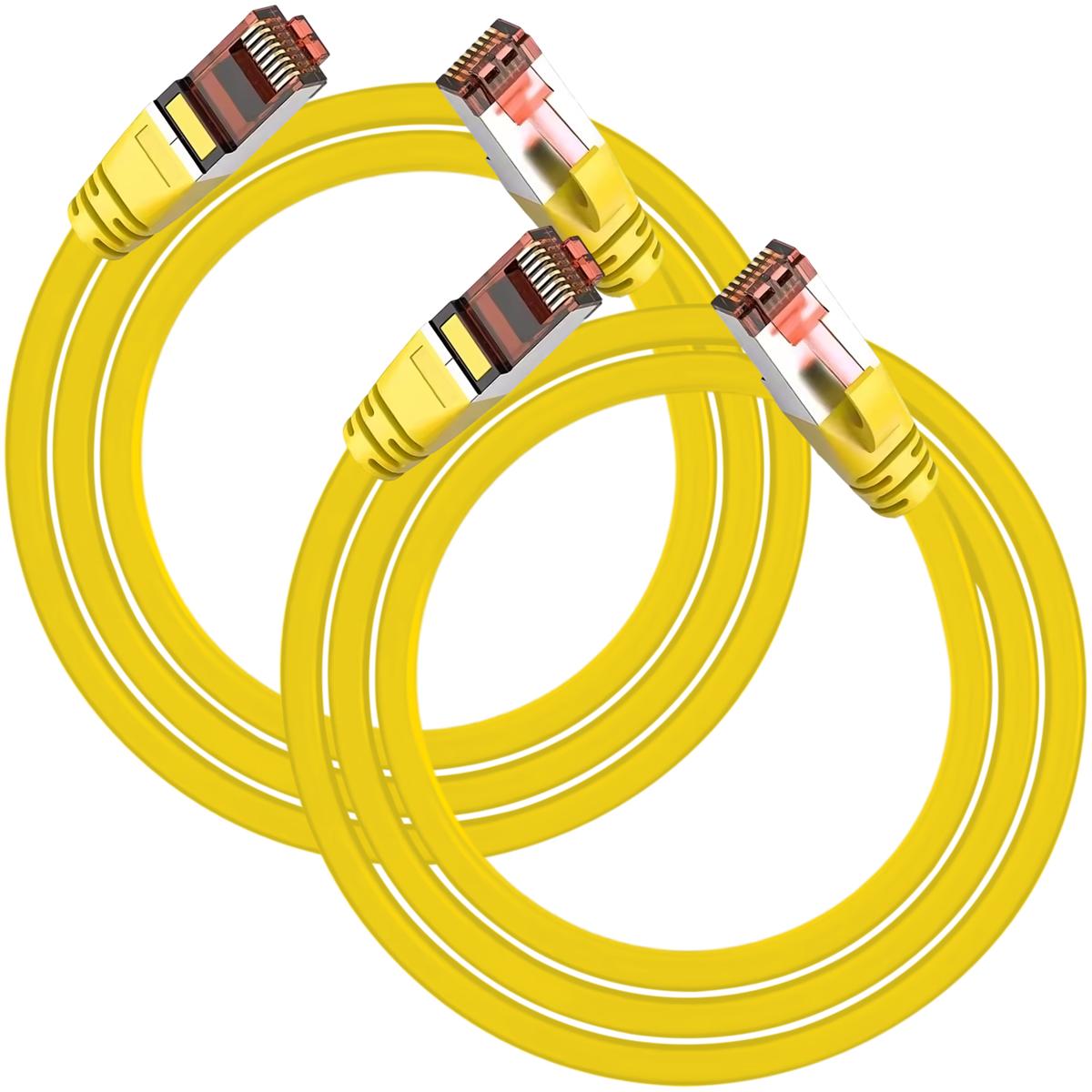 Cables De Red Alta Capacidad Mxeow-002 Ventdepot 2 Piezas Yellow