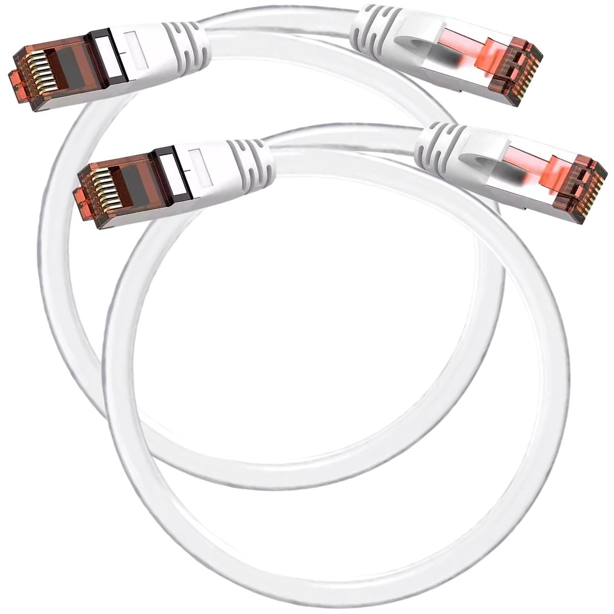 Cable Conector Rj45 Mxehi-002 Ventdepot 2 Piezas Blanco