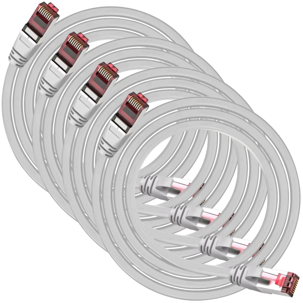 Foto 2 pulgar | Cable De Red Alta Calidad Mxeyg-004 Ventdepot 4 Piezas Gris