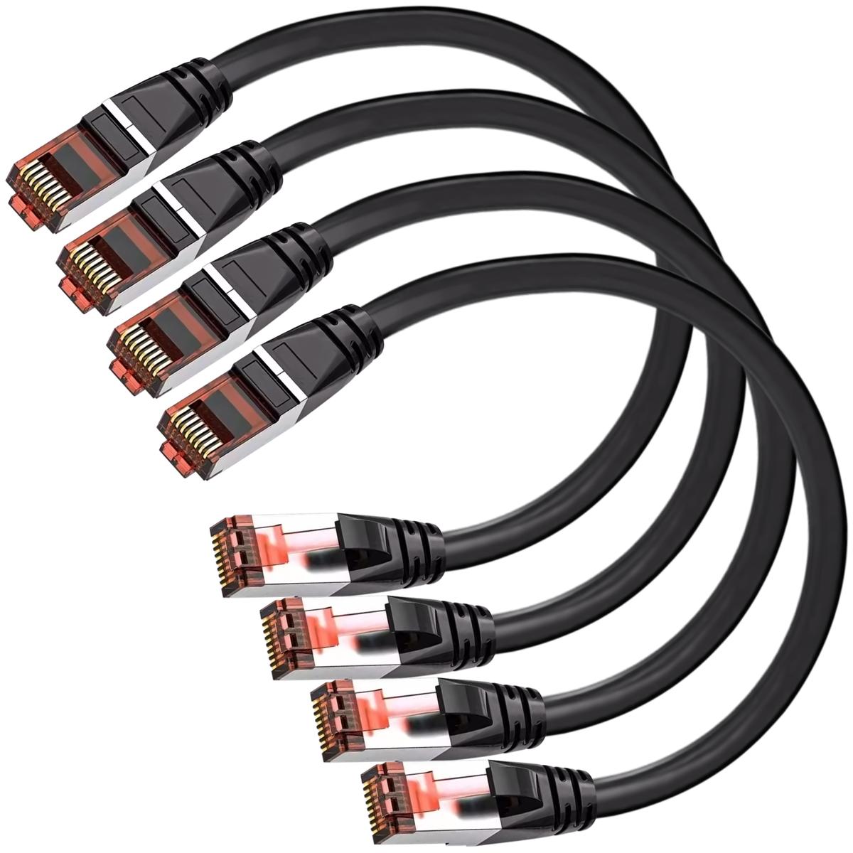 Cable Ethernet Alta Velocidad Mxehc-004 Ventdepot 4 Piezas Negro