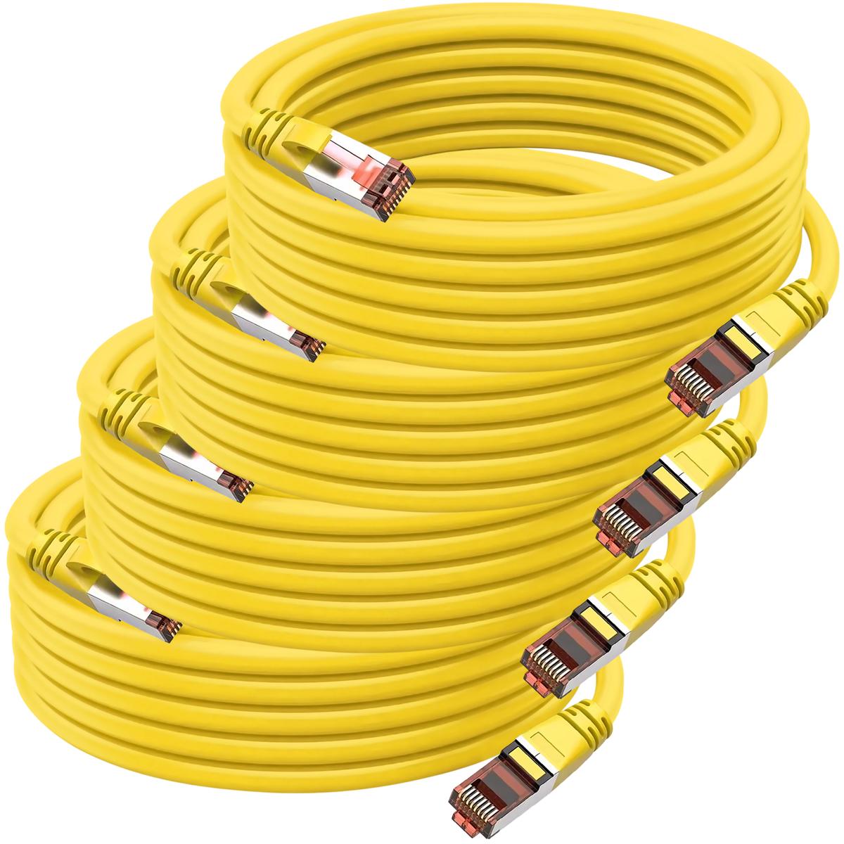 Foto 2 pulgar | Cables De Red Mxtey-004 Ventdepot 4 Piezas Amarillo